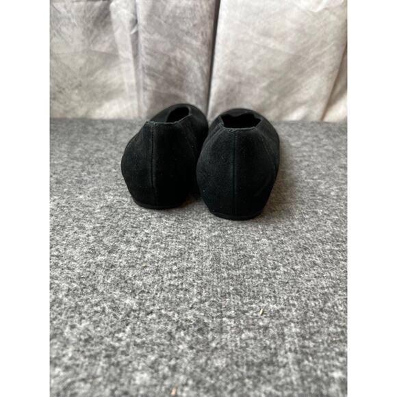 Eileen Fisher Una 2 Hidden Wedge Round Toe Ballet Flats Black Women's US 5 - Picture 3 of 8